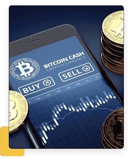 Telefonda alım satım butonlarıyla kripto fiyat grafiği — kur karşılaştırması için referans